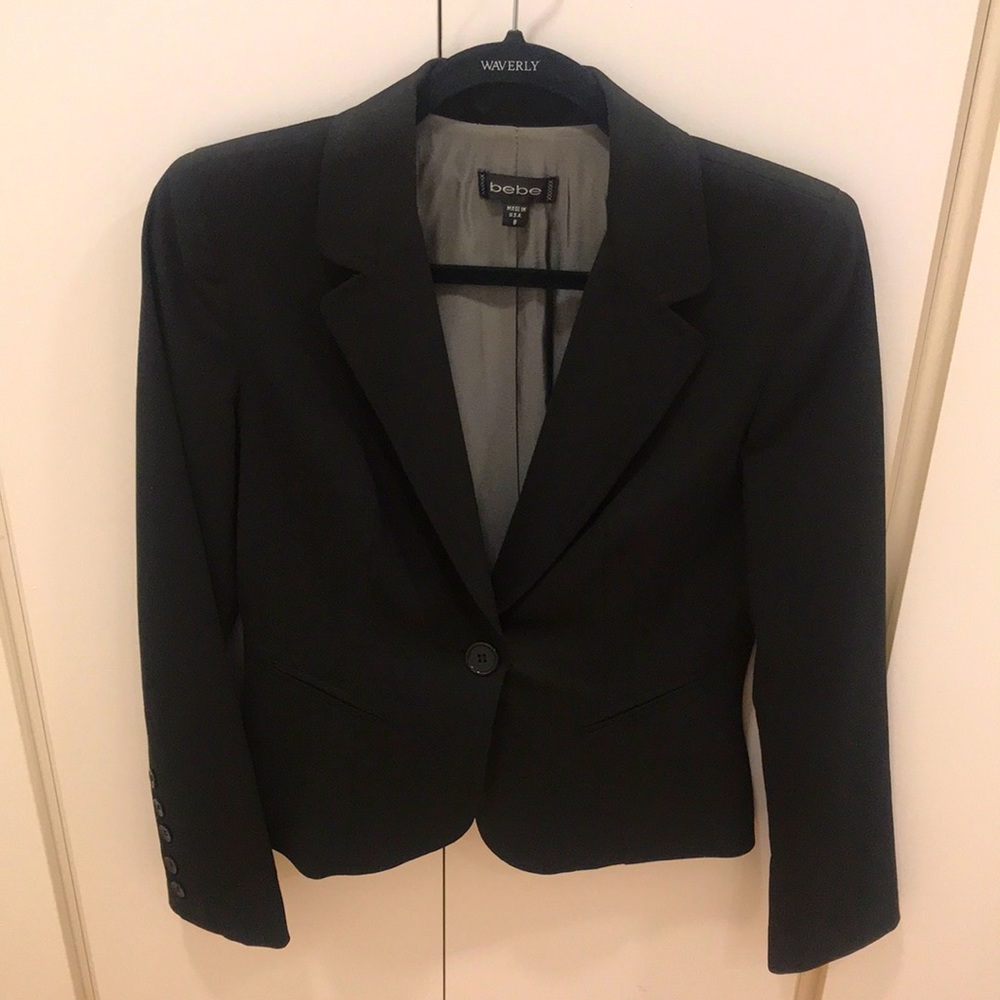 Bebe black suit jacket